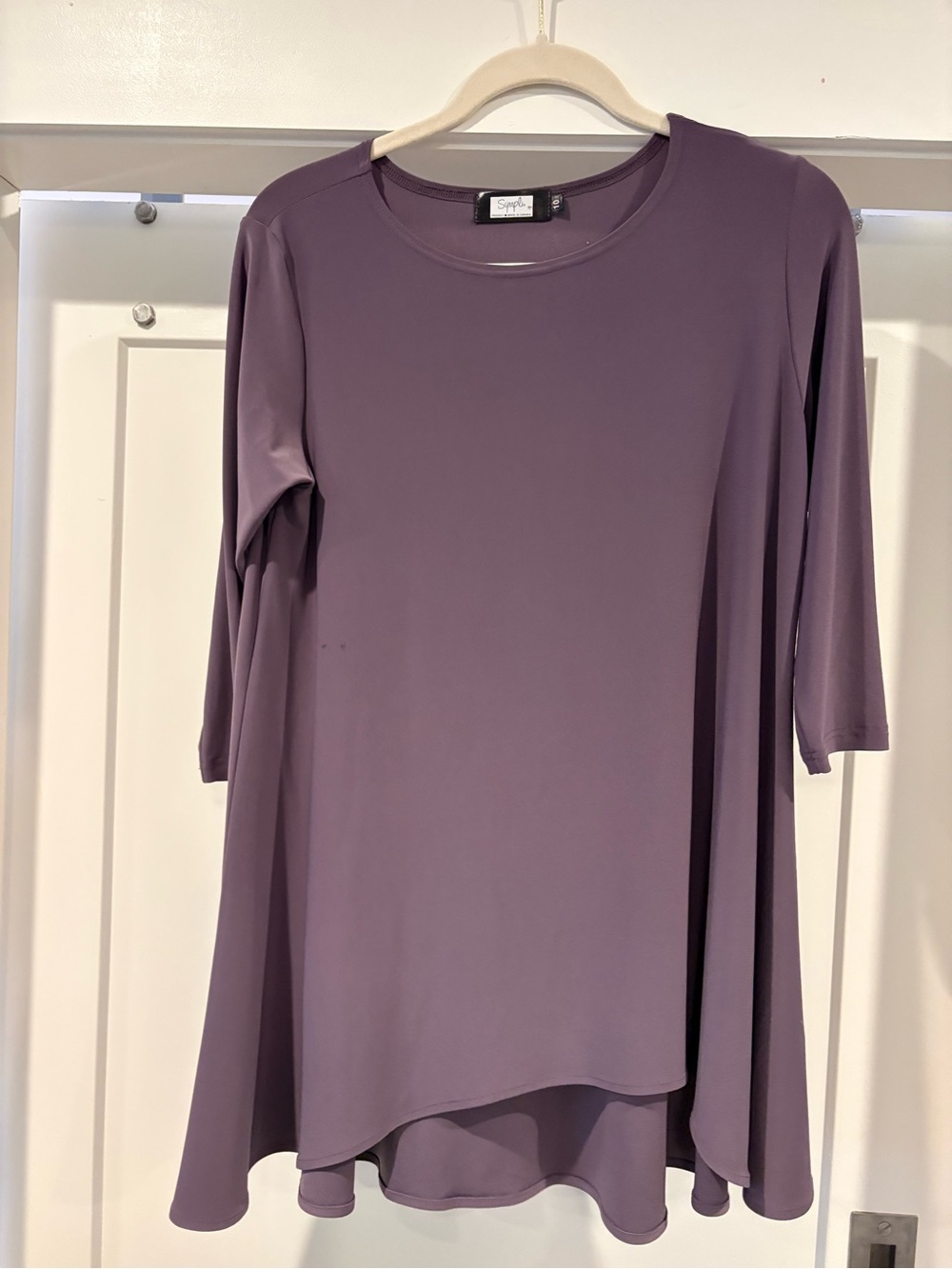 Sympli Purple A-Line Swing Tunic